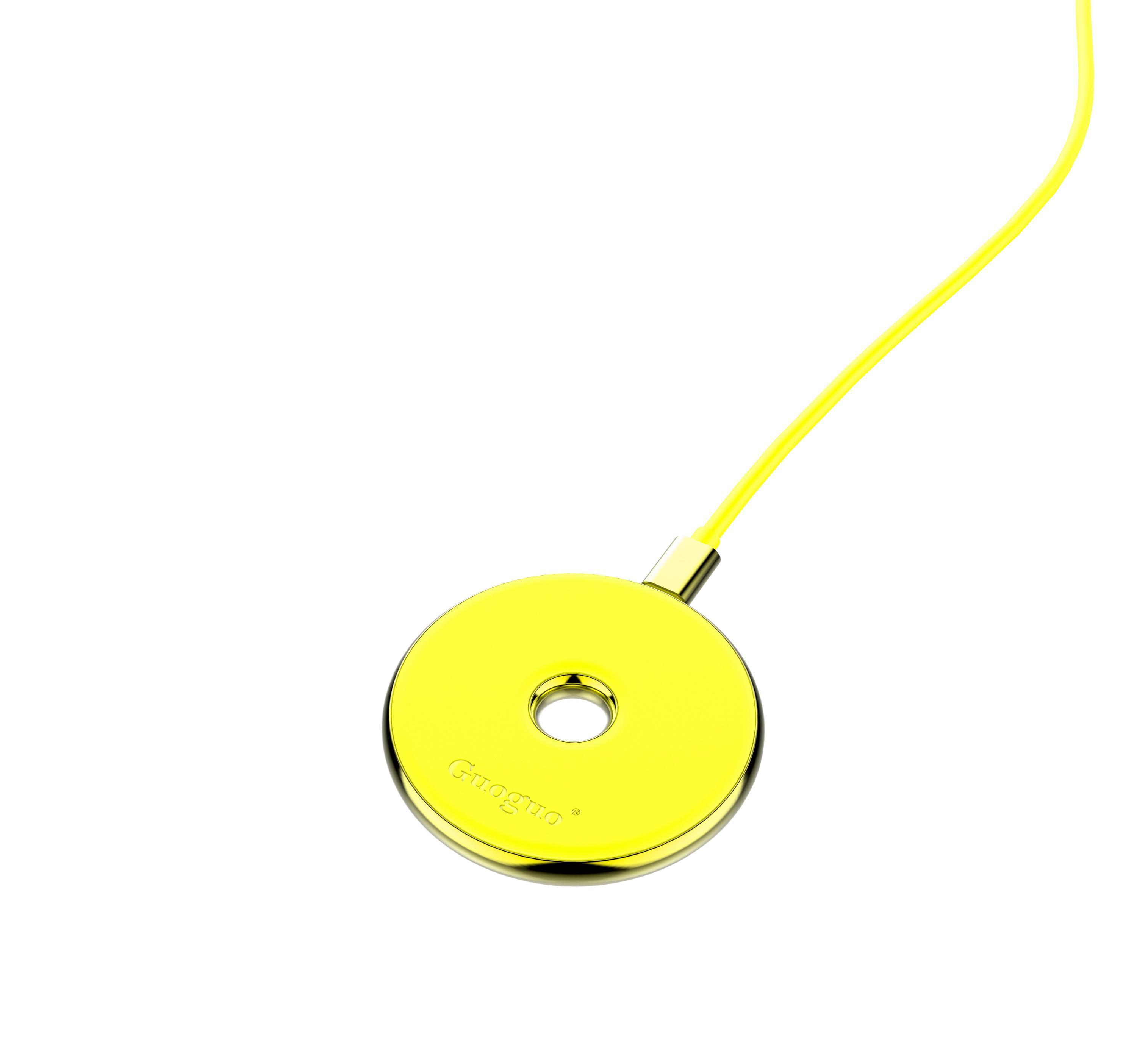 Беспроводная индуктивная зарядка iBest Q11 yellow