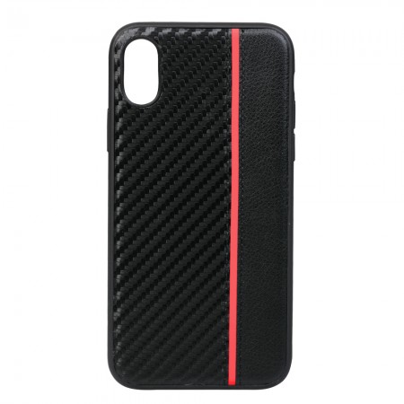 Чехол для iPhone Xs Max iBest Carbon Red