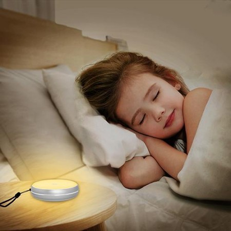 LED лампа-ночничок с аккумулятором ESL-09 мишка с мороженым и шариками